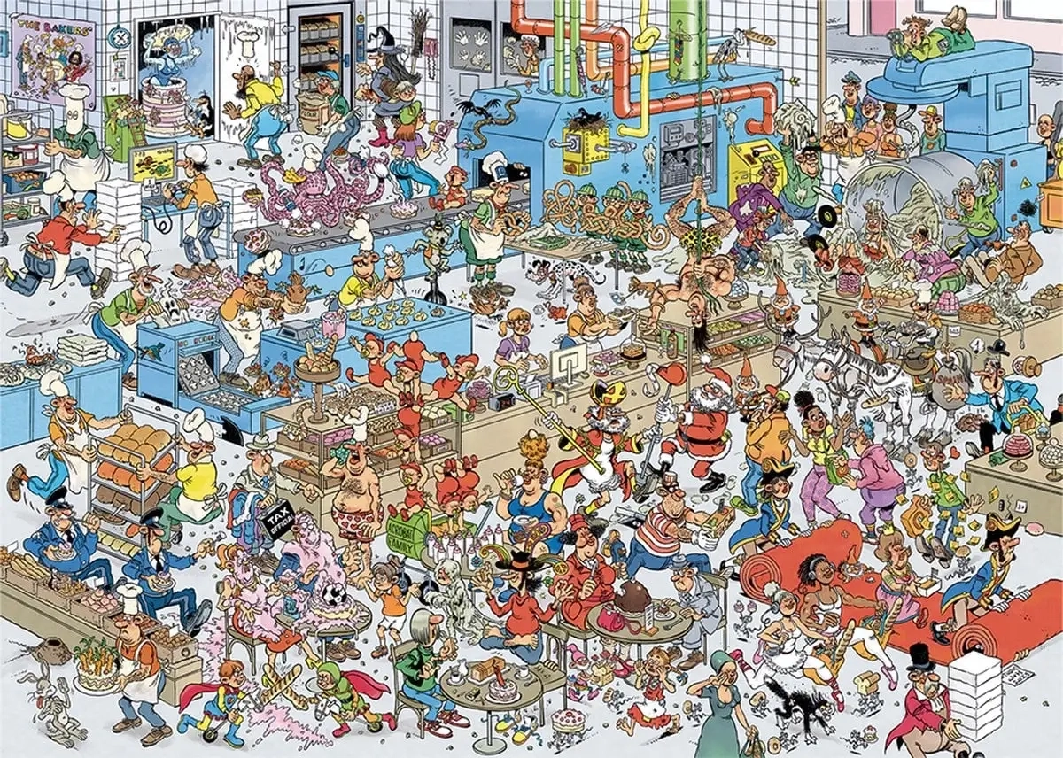 Die Bäckerei - Jan van Haasteren - 2000 Teile Puzzle