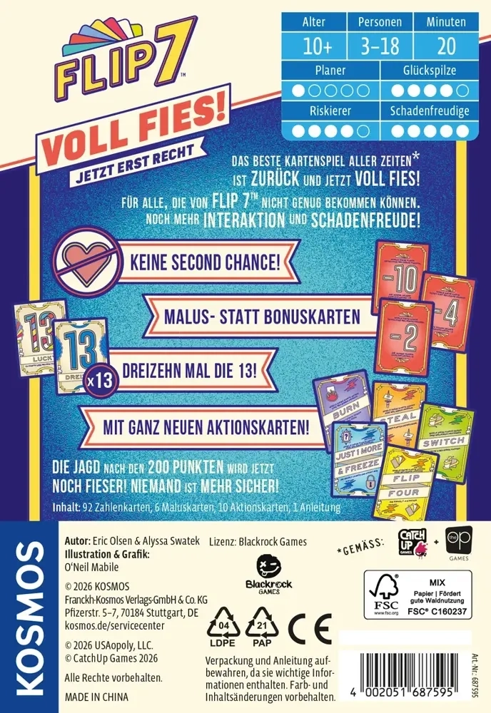 Flip 7 - Voll Fies - DE