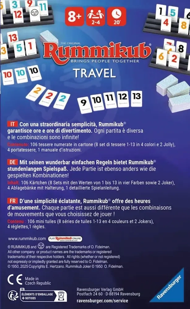 Rummikub Travel - DE/FR/IT