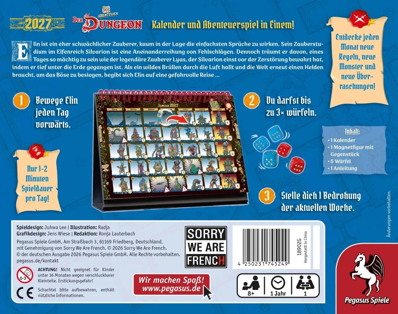 365 Abenteuer - Der Dungeon (Kalender Edition 2027)
