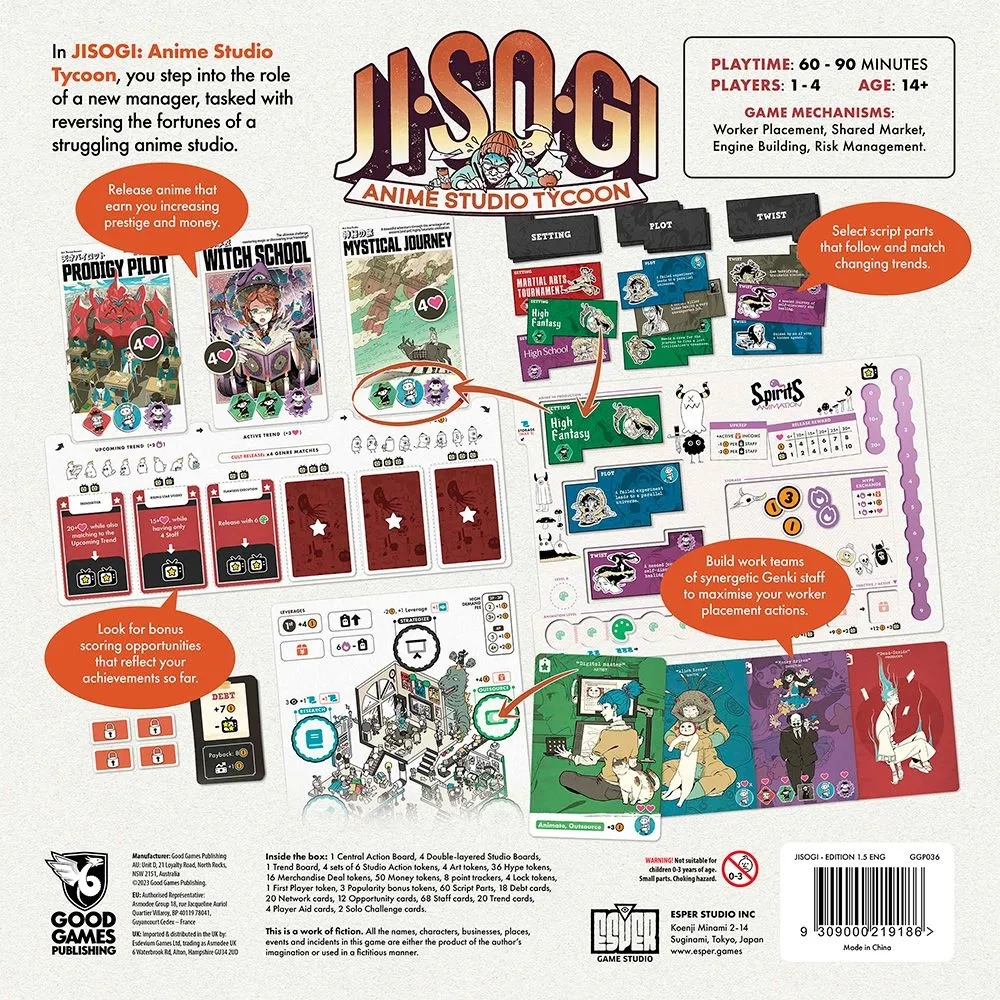 Jisogi Anime Studio Tycoon - Retail Edition - EN