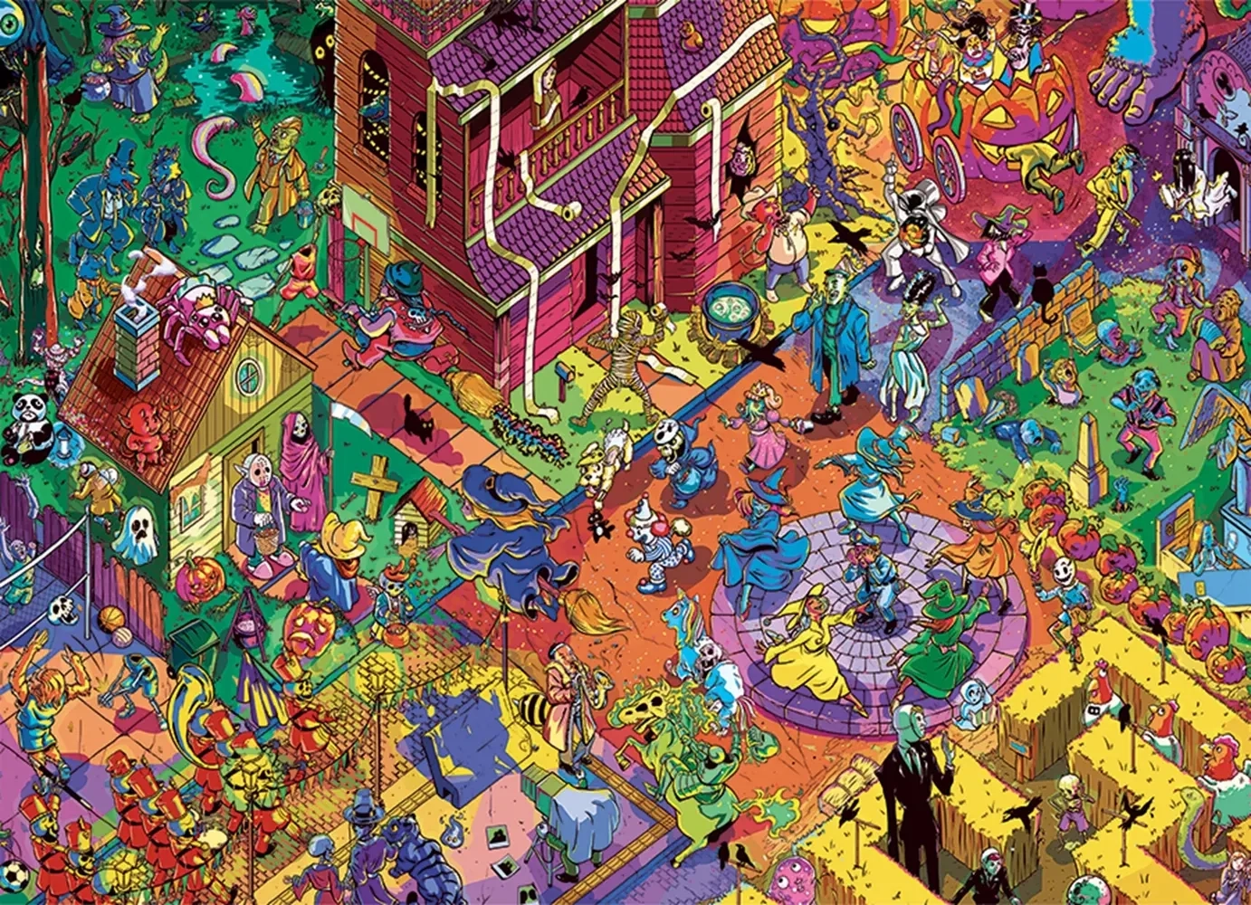 Wimmelbild Halloween