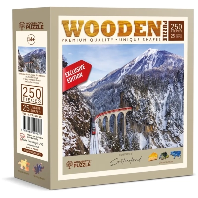 Holzpuzzle Landwasser-Viadukt - Schweiz