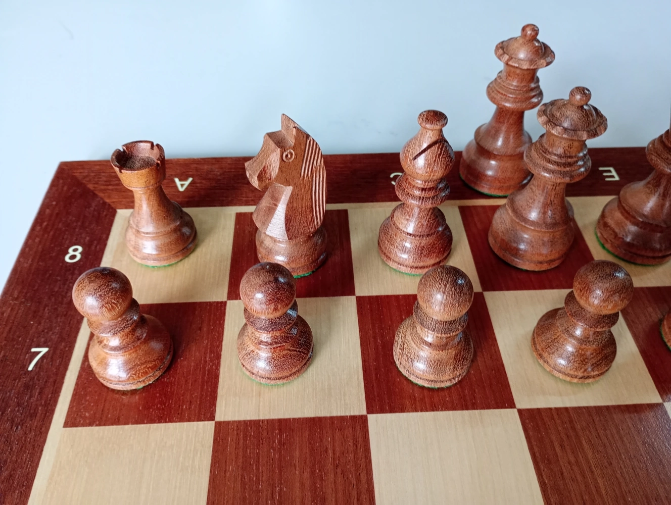 Turnier Schachspiel Mahagoni - 48cm (B-Qualität)