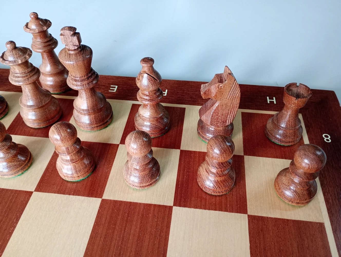 Turnier Schachspiel Mahagoni - 48cm (B-Qualität)