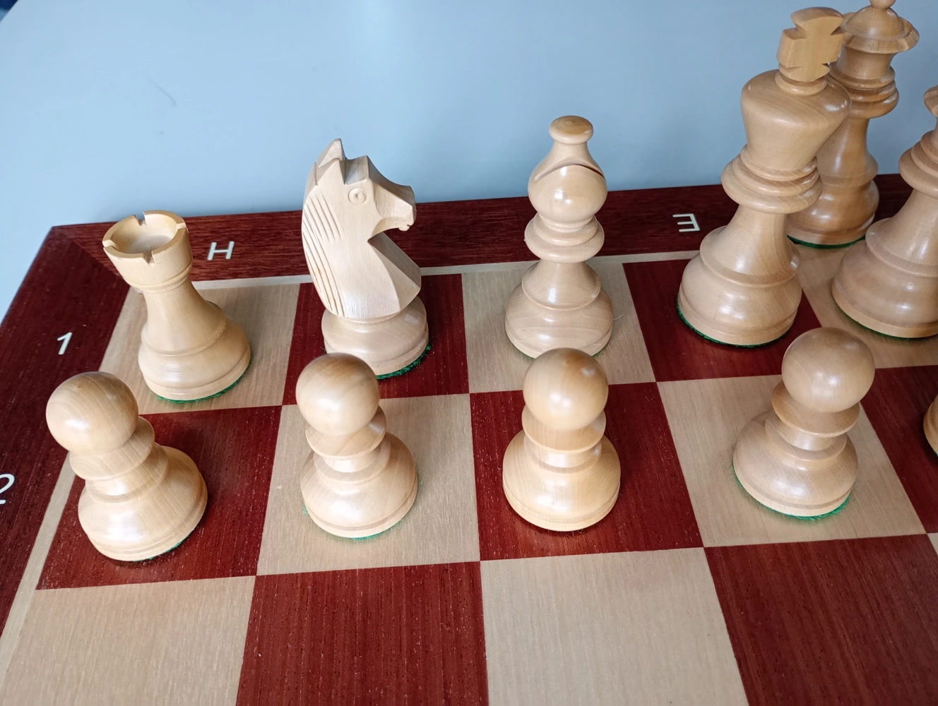 Turnier Schachspiel Mahagoni - 48cm (B-Qualität)