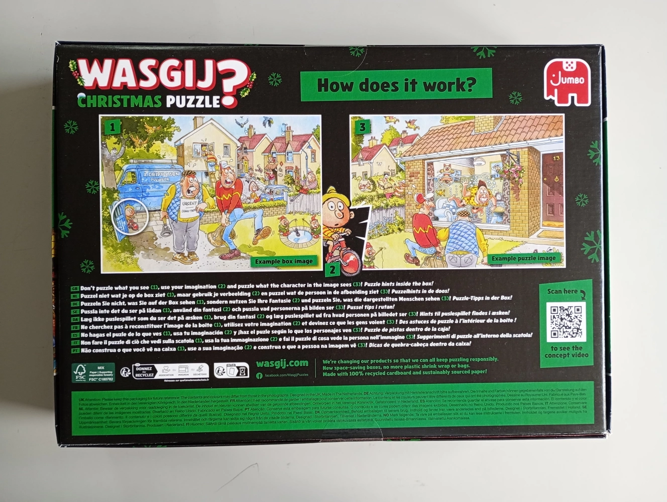 Christmas Carol - Wasgij Christmas 20 (2x 1000 Teile) (Beschädigte Verpackung)