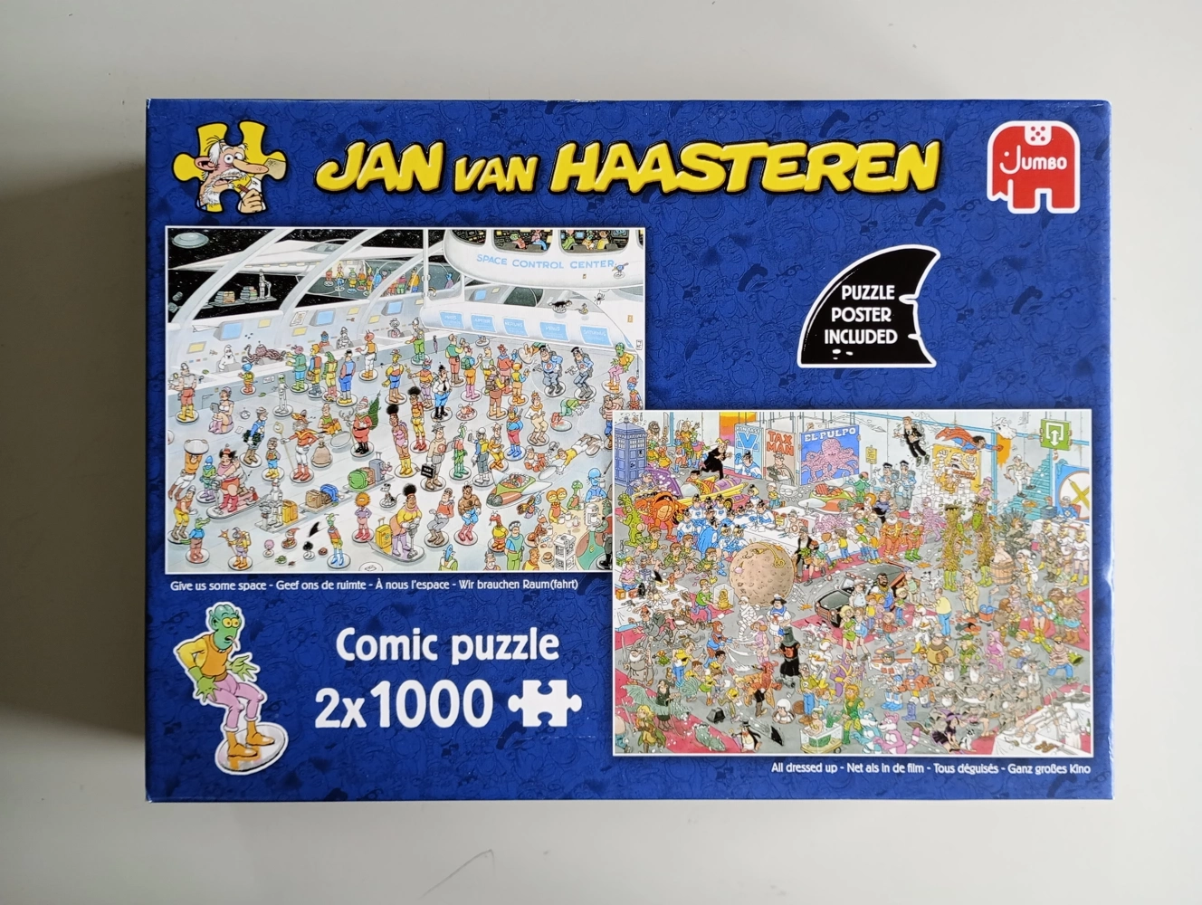 Wir brauchen Raum(fahrt) + Ganz grosses Kino - Jan van Haasteren - 2x1000 Teile (optische Mängel an Verpackung)