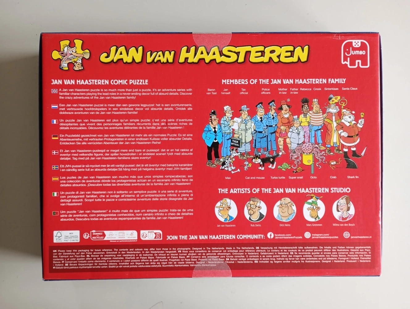 Wir brauchen Raum(fahrt) + Ganz grosses Kino - Jan van Haasteren - 2x1000 Teile (optische Mängel an Verpackung)