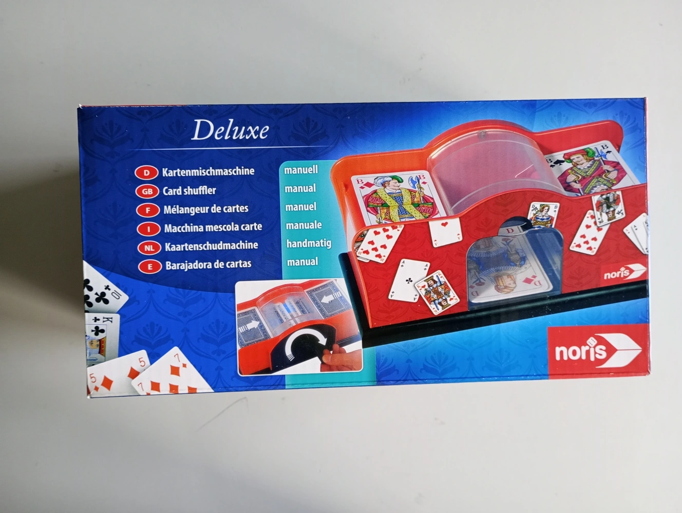 Deluxe Karten Mischmaschine manuell (beschädigte Verpackung)
