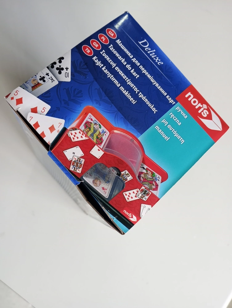 Deluxe Karten Mischmaschine manuell (beschädigte Verpackung)