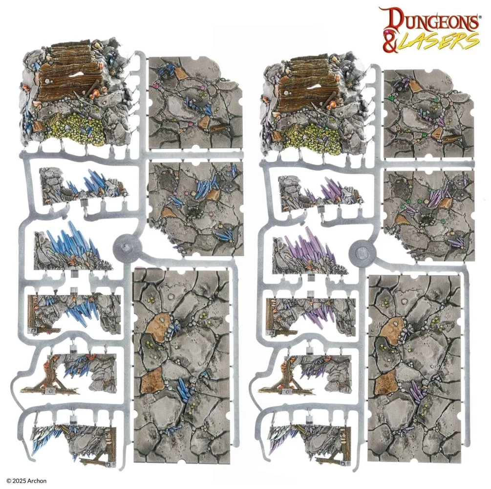 Dungeons & Lasers Deep Mines Prepainted