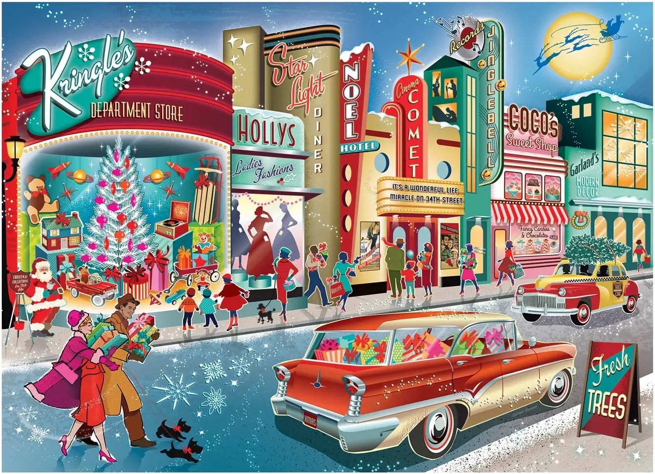 Vintage Weihnachtsshopping
