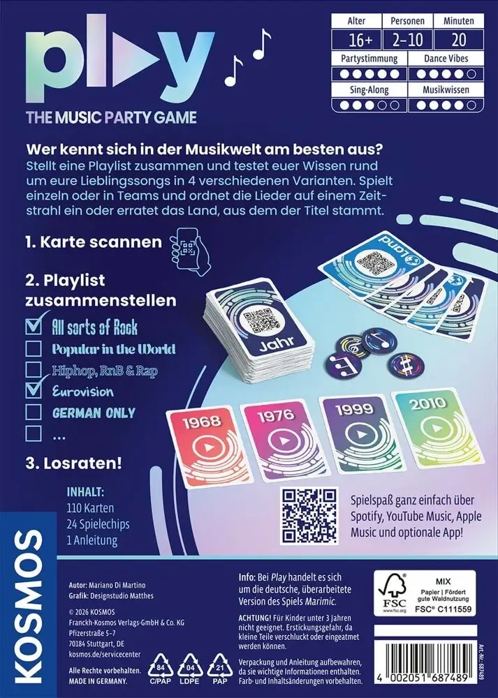 PLAY - The Music Party Game - DE
