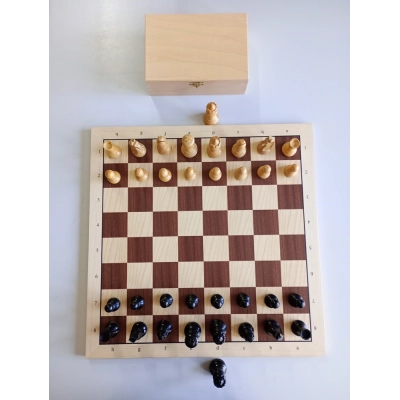 Schachspiel Advanced Ahorn - 50cm (Kleine Mängel)