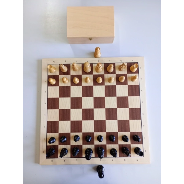 Schachspiel Advanced Ahorn - 50cm (Kleine Mängel)