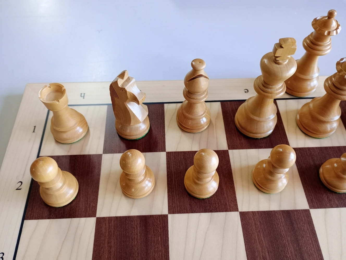 Schachspiel Advanced Ahorn - 50cm (Kleine Mängel)