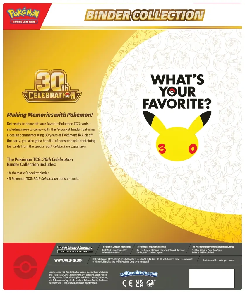 30th Celebration Binder Collection - EN