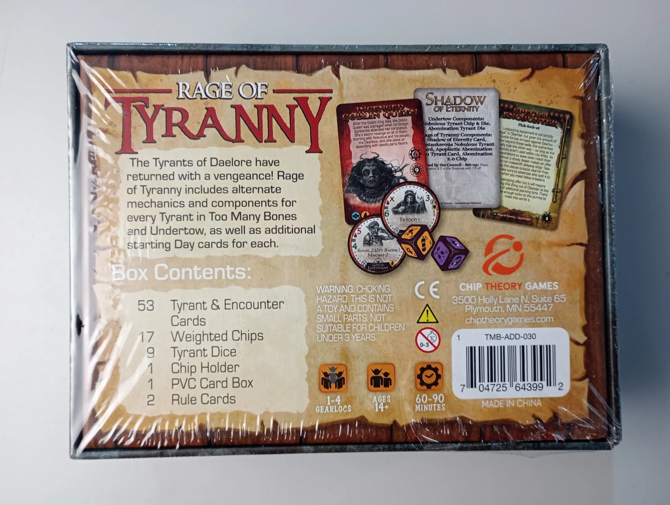 Too Many Bones Rage of Tyranny - EN (beschädigte Schachtel)