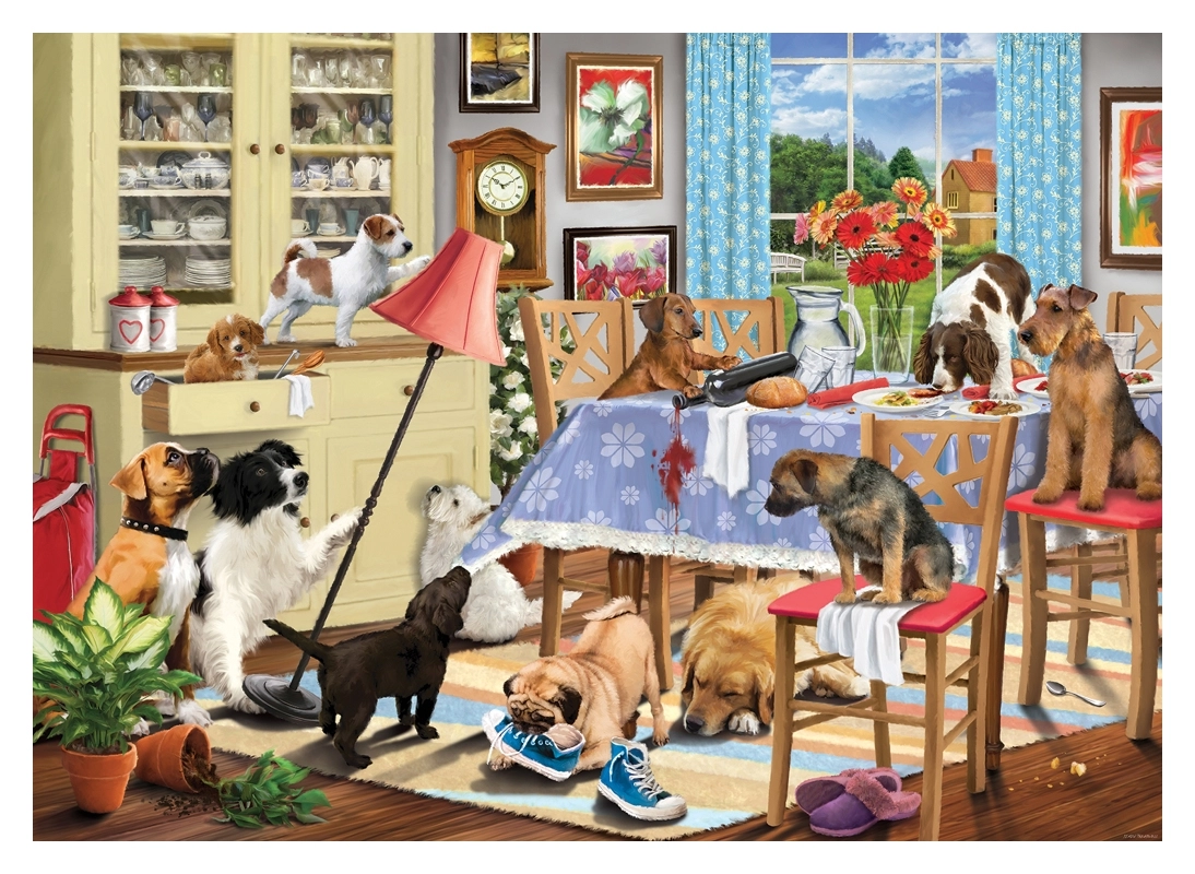 Dogs In The Dining Room