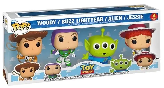 Toy Story - Funko POP! Woody, Buzz, Alien & Jessie 4er-Set
