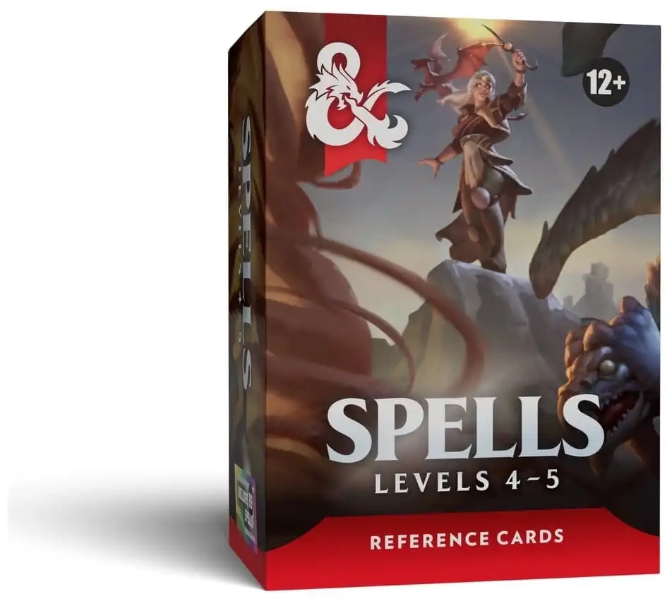 Dungeons & Dragons - Spell Reference Cards Levels 4-5 - EN