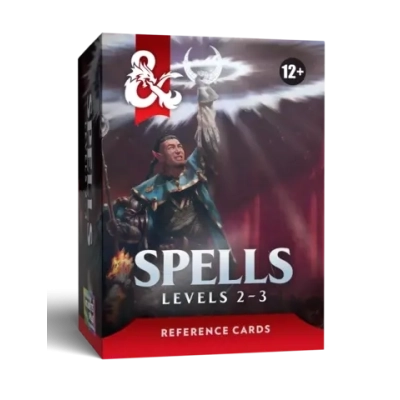 Dungeons & Dragons - Spell Reference Cards Levels 2-3 - EN