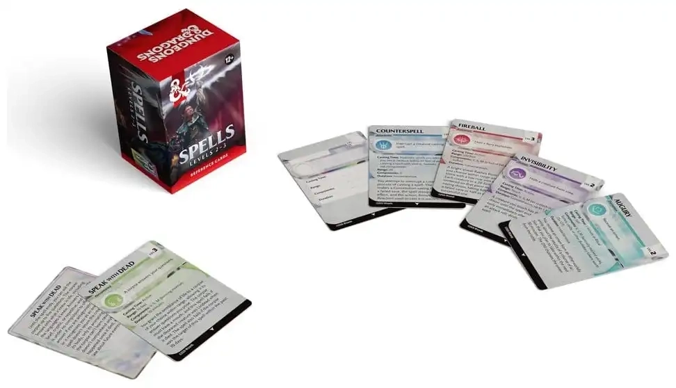 Dungeons & Dragons - Spell Reference Cards Levels 2-3 - EN