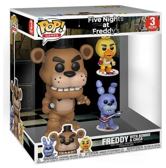 Five Nights at Freddy's - Funko POP! Jumbo Freddy mit Bonnie & Chica 3er-Set 25 cm