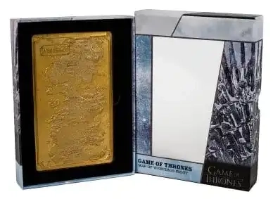 Game of Thrones - Karte von Westeros Metallbarren Limited Edition