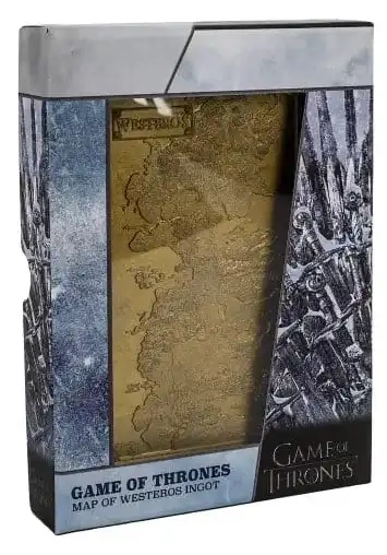 Game of Thrones - Karte von Westeros Metallbarren Limited Edition