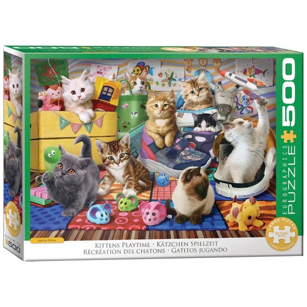 Kätzchen Spielzeit - 500 Teile XXL