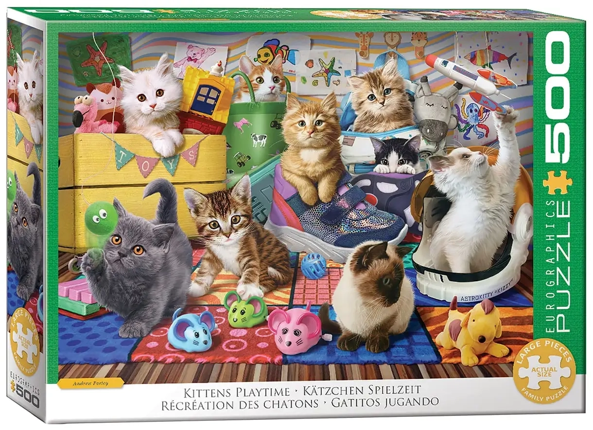 Kätzchen Spielzeit - 500 Teile XXL