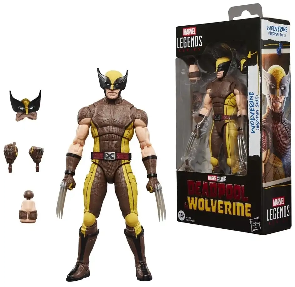 Deadpool & Wolverine - Wolverine (Brown Suit) Marvel Legends Actionfigur - 15 cm