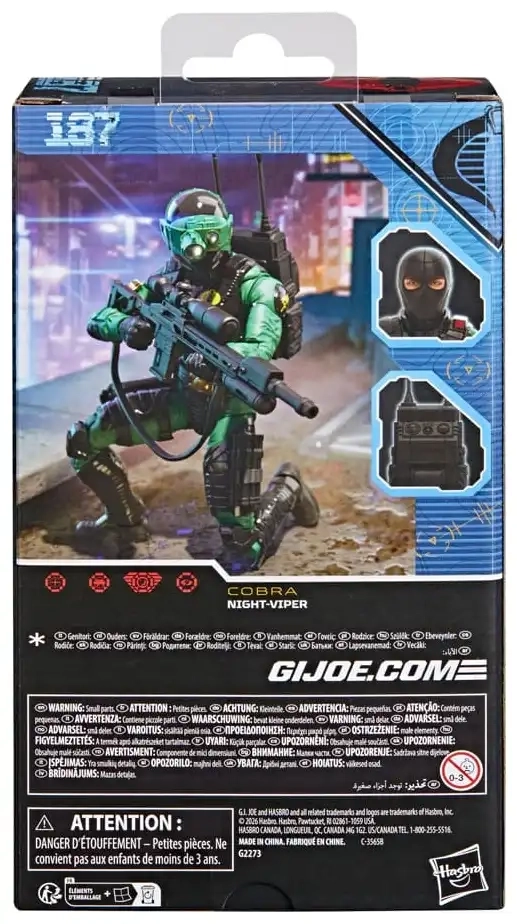 G.I. Joe Classified Series - Night-Viper Actionfigur - 15 cm