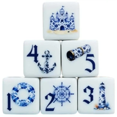 Würfelset D6: Maritime - 12 Würfel