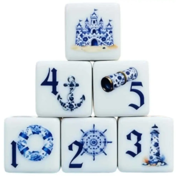 Würfelset D6: Maritime - 12 Würfel