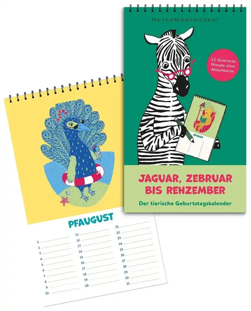 Jaguar, Zebruar bis Rehzember - Geburtstagskalender