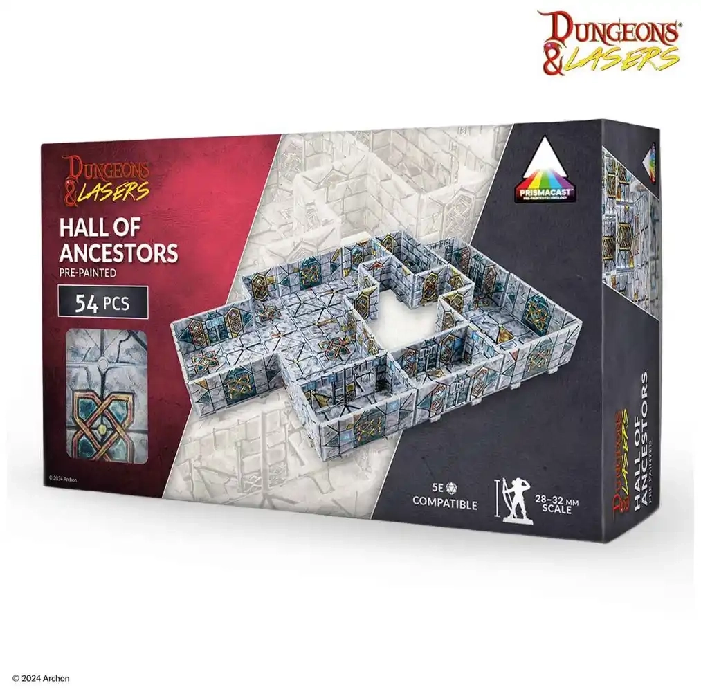 Dungeons & Lasers: Halls of Ancestors - vorbemalt - 54 Teile