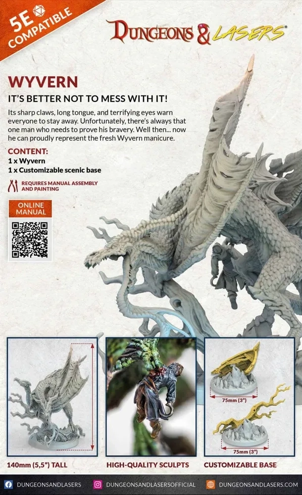 Dungeons & Lasers: Wyvern - Miniaturbausatz