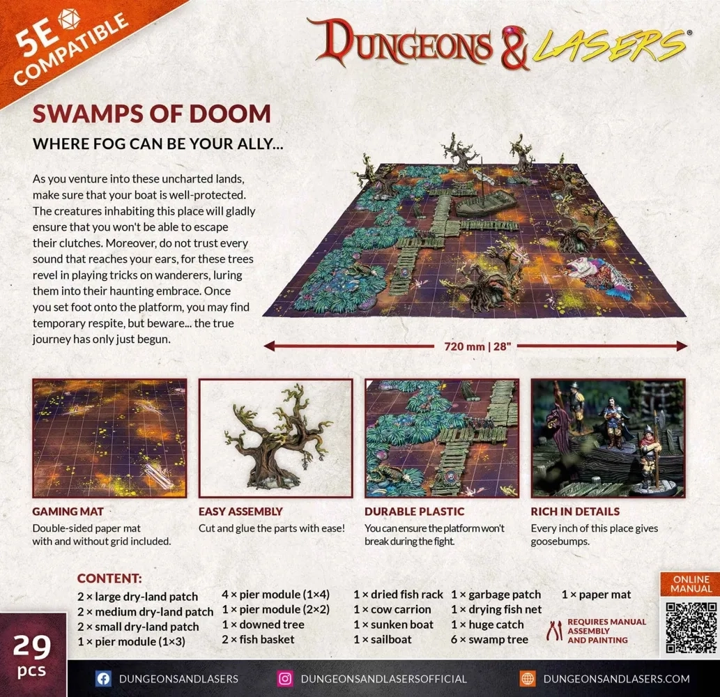 Dungeons & Lasers: Swamps of Doom - Geländeset