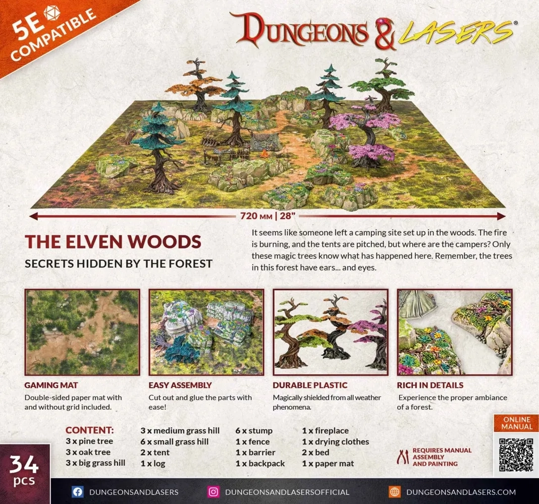 Dungeons & Lasers: The Elven Woods - Geländeset