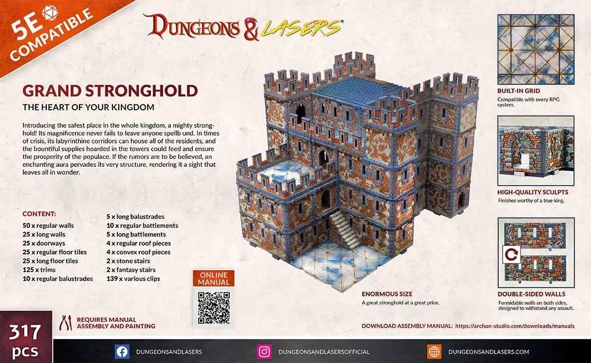Dungeons & Lasers: Grand Stronghold - Geländebausatz