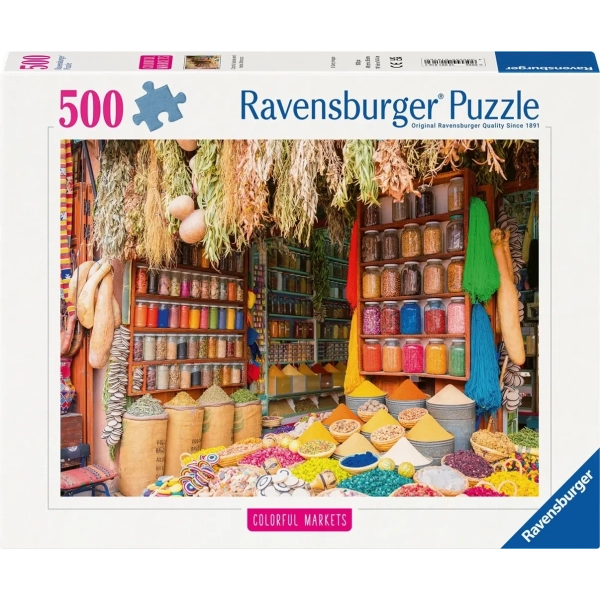 Bunte Märkte: Gewürzmarkt in Marokko - 500 Teile