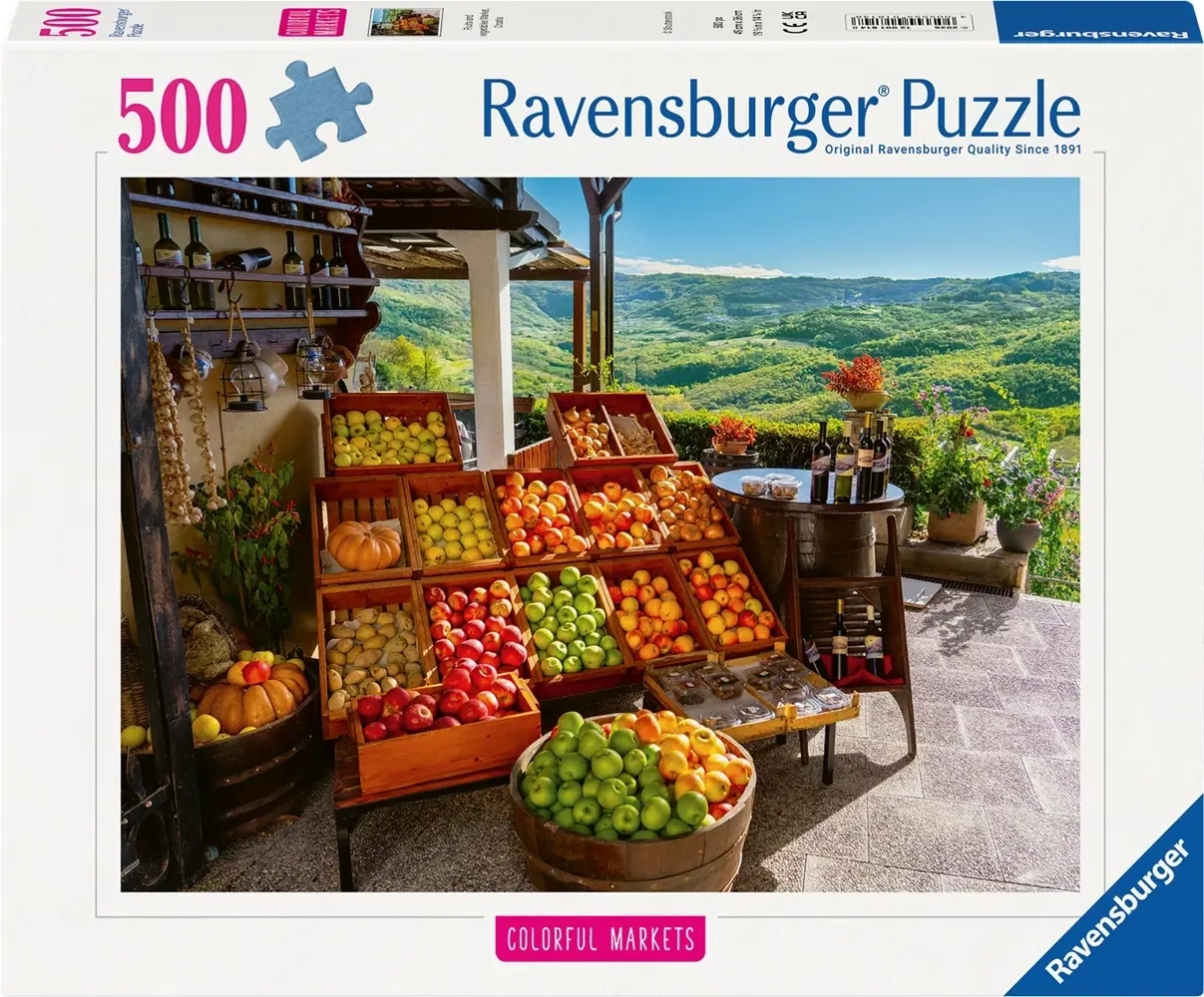 Bunte Märkte: Obstmarkt in Kroatien - 500 Teile