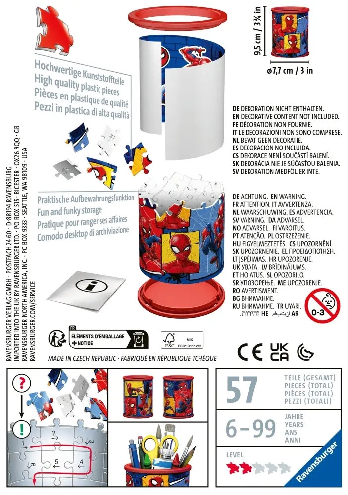 Spider-Man Stiftehalter - 54 Teile