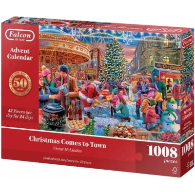 Christmas Comes to Town - Puzzle Adventskalender - 24 x 42 Teile