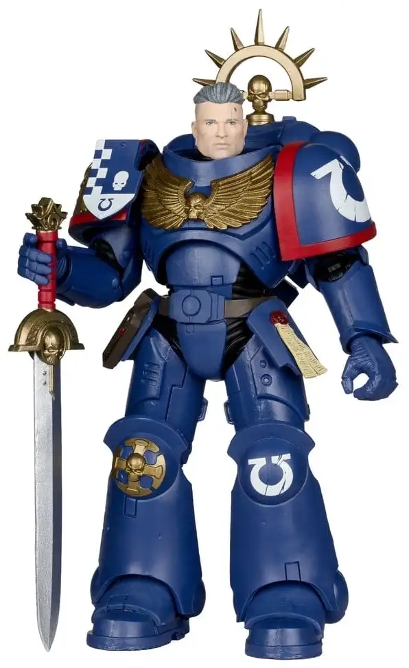 Warhammer 40,000 Total War: 3rd Company Lieutenant (Ultramarines) - Actionfigur - 18 cm