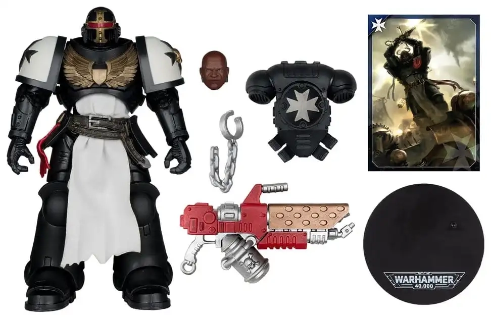 Warhammer 40,000: Primaris Crusader (Black Templars) - Actionfigur - 18 cm
