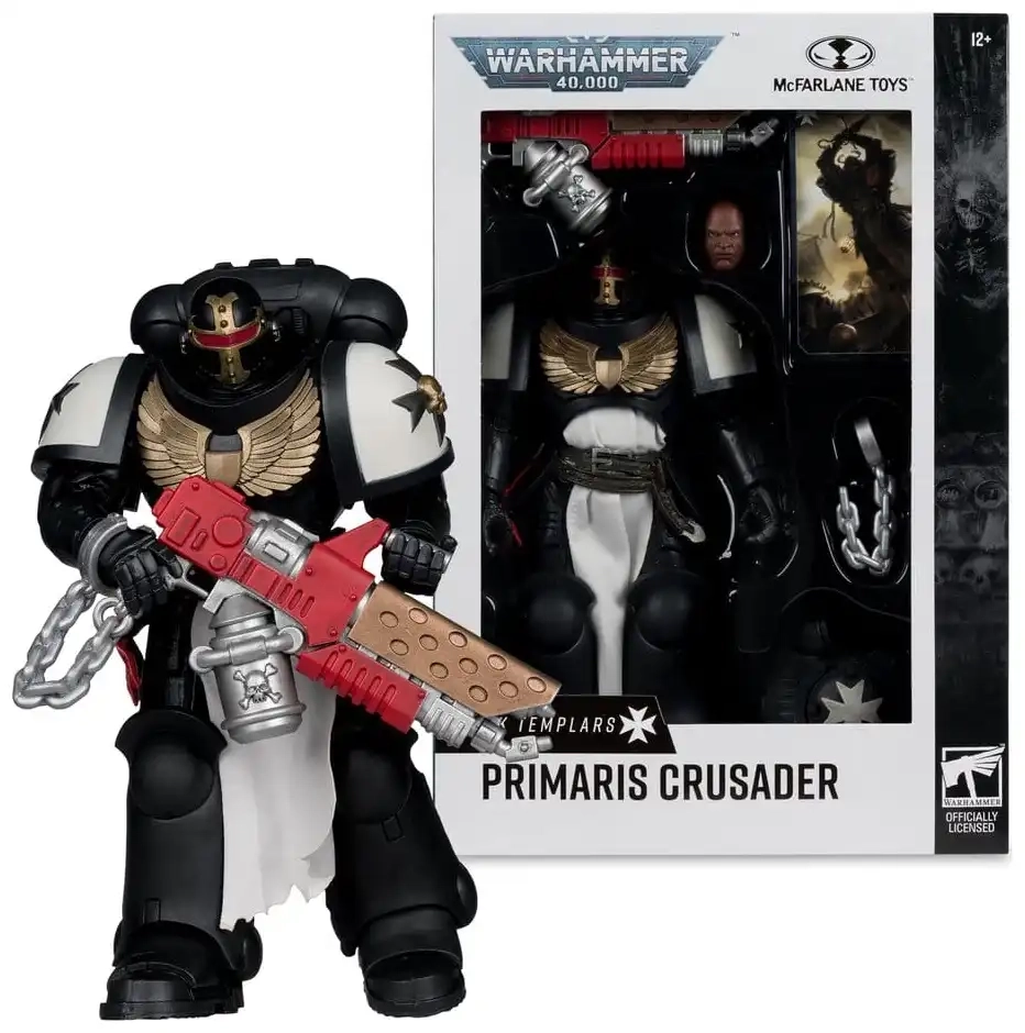 Warhammer 40,000: Primaris Crusader (Black Templars) - Actionfigur - 18 cm